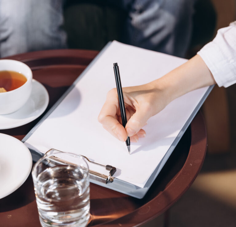 Therapist asking a PTSD patient to draw while in trauma therapy